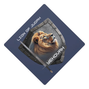 Lion Of Judah Custom Colour Graduation Cap Topper