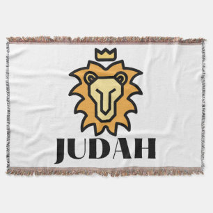 Lion Of Judah Faith Based Throw Blanket