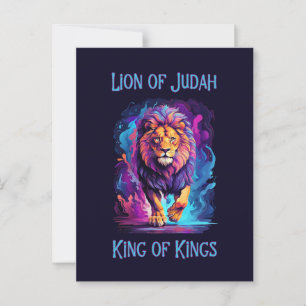 Lion of Judah Faith Jesus Christian Gift Postcard