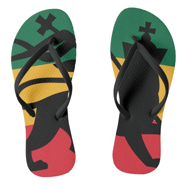 Lion of Judah Flip Flops (Footbed)