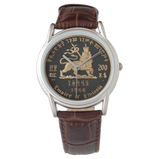 Lion of Judah - Haile Selassie - Rastafari Watch A (Front)