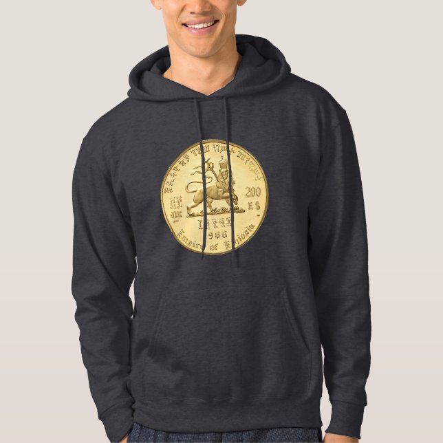 Lion of Judah - Jah Rastafari Rasta Reggae Hoodie (Front)
