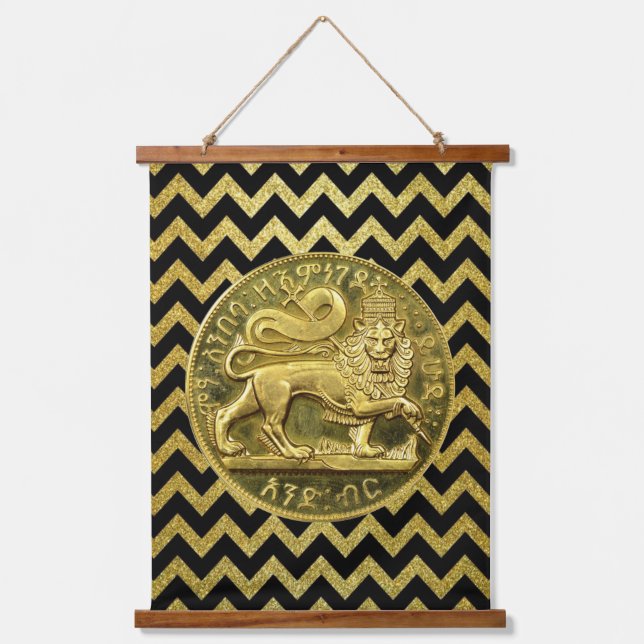 Lion of Judah Jah Rastafari Rasta Roots Hanging Tapestry (Front)