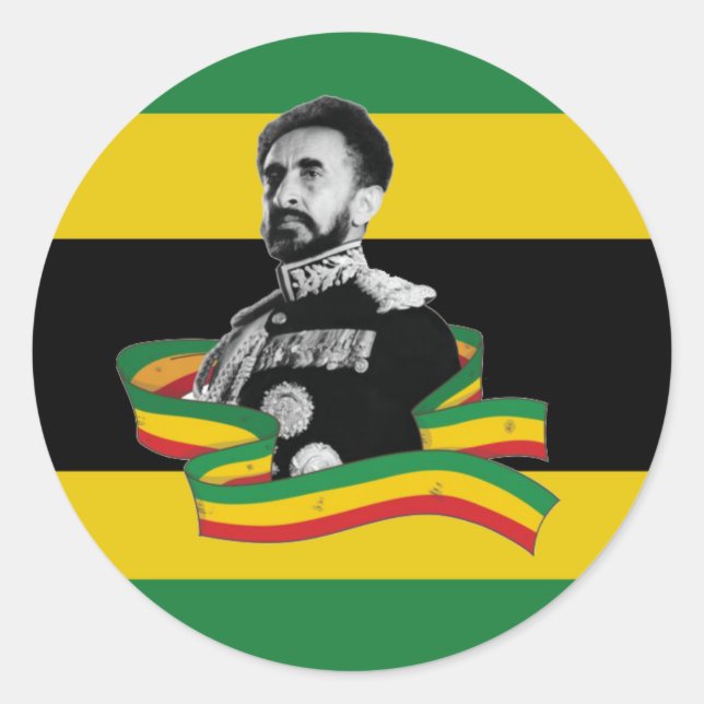 Lion of Judah Jah Rastafari Rasta Roots Sticker (Front)