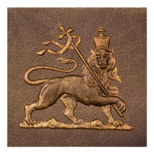 Lion of Judah Jah Rastafari Reggae Roots Poster