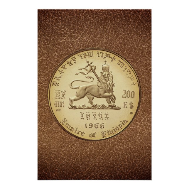 Lion of Judah Jah Rastafari Reggae Roots Poster (Front)