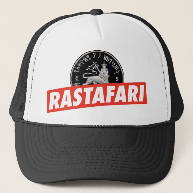 Lion of Judah - Jah Rastafari - Reggae Trucker Cap (Front)