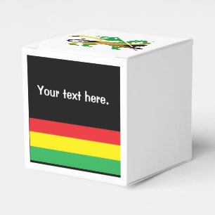 Lion of Judah, Jamaican flag colours Favor Box