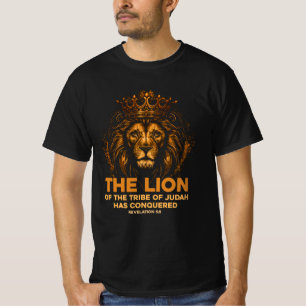 Lion Of Judah Jesus Bible Verse Christian Revelati T-Shirt