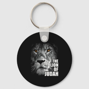 Lion Of Judah Jesus Christian Faith Over Fear  Keychain