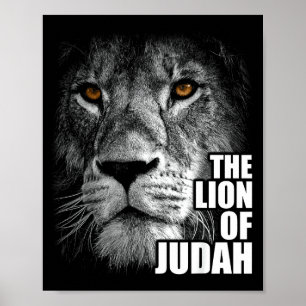 Lion Of Judah Jesus Christian Faith Over Fear  Poster