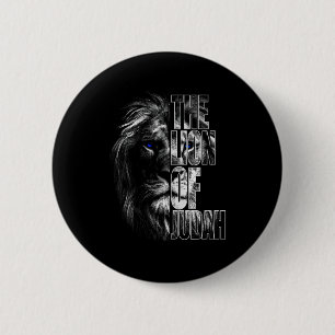 Lion Of Judah Jesus Christian Faith Over Fear Prem 2 Inch Round Button