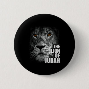 Lion Of Judah Jesus Christian Faith Over Fear Prem 2 Inch Round Button