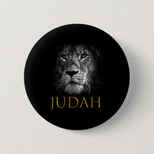 Lion Of Judah Jesus Christian Faith Over Fear Prem 2 Inch Round Button