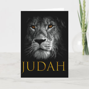 Lion Of Judah Jesus Christian Faith Over Fear Prem Card
