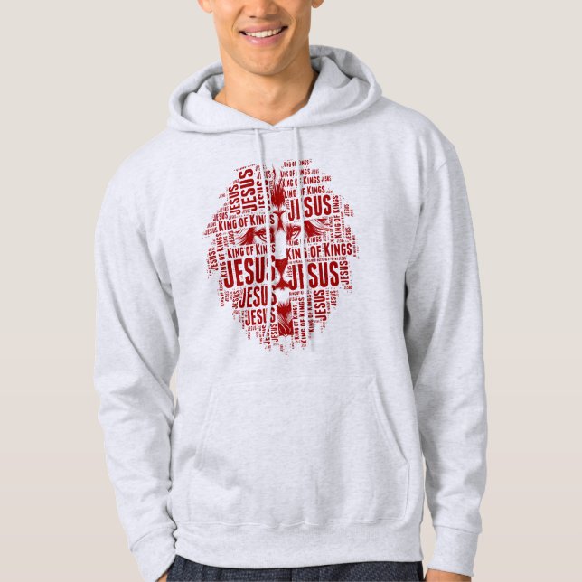 Lion of Judah, Jesus is King of Kings Hoodie (Front)