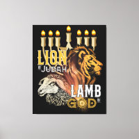 Lion Of Judah Lamb Of God Canvas Art