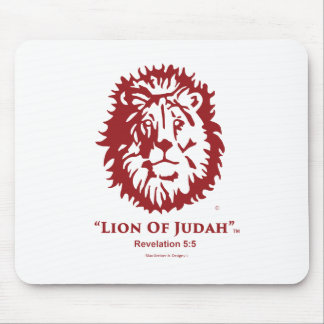 "Lion of Judah" Mouse Pad Cherry Red logo