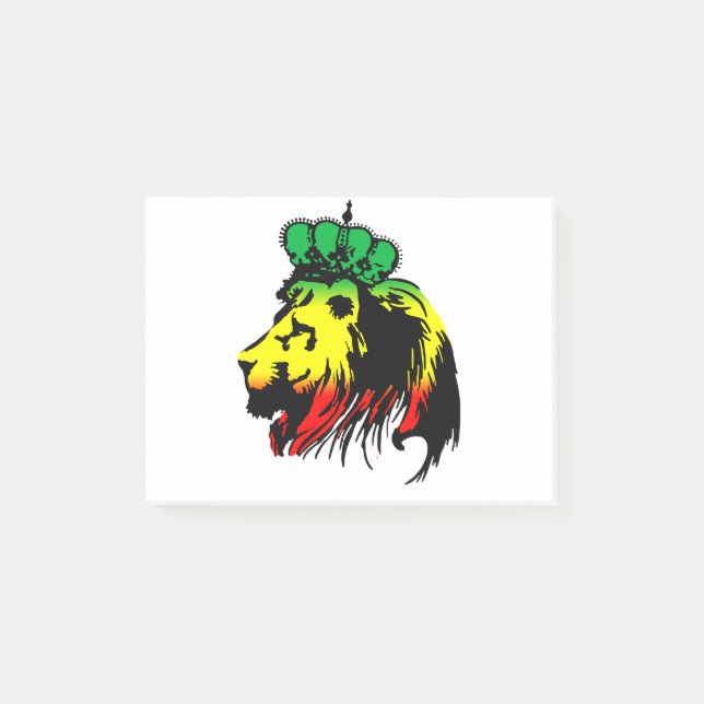 Lion Of Judah Rasta Post-it Notes (Front)