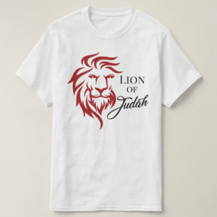 Lion of Judah Red Black Christian Biblical T-Shirt