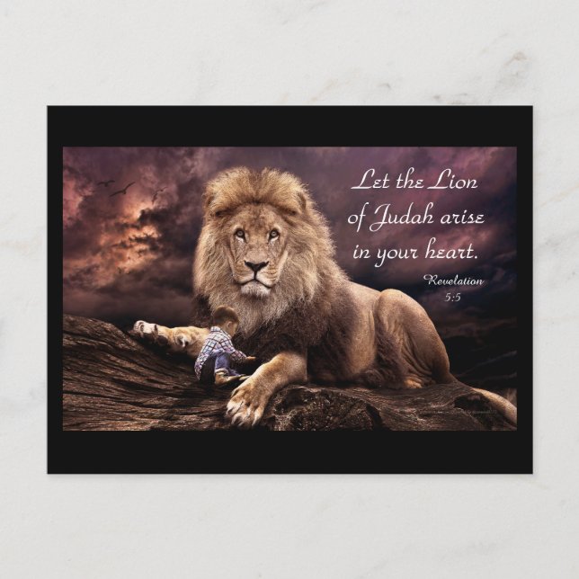 Lion of Judah Revelation 5:5  Postcard (Front)
