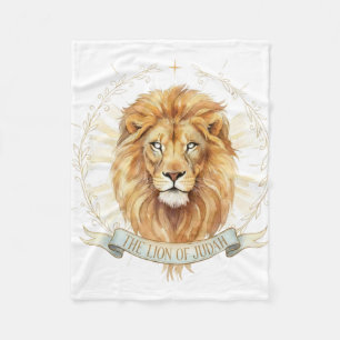 Lion of Judah Small Baby Blanket - 30x40 Plush 