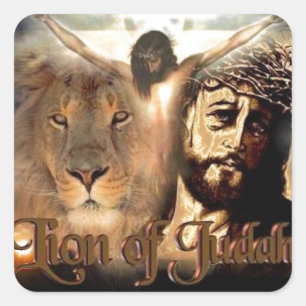 Lion of Judah Square Sticker