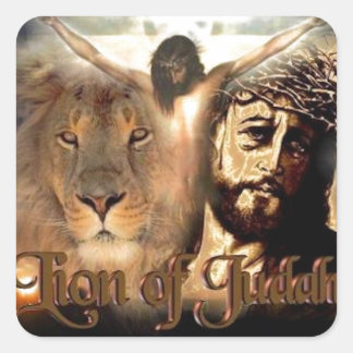 Lion of Judah Square Sticker