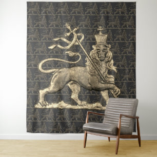 Lion of Judah Tapestry Rasta Banner