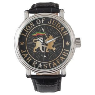 Lion of Judah Tripe of Judah Selassie I Jah Rasta Watch