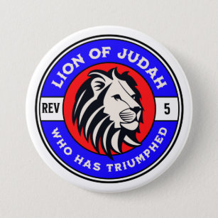 Lion of Judah Who Has Triumphed Christian Jesus 3 Inch Round Button