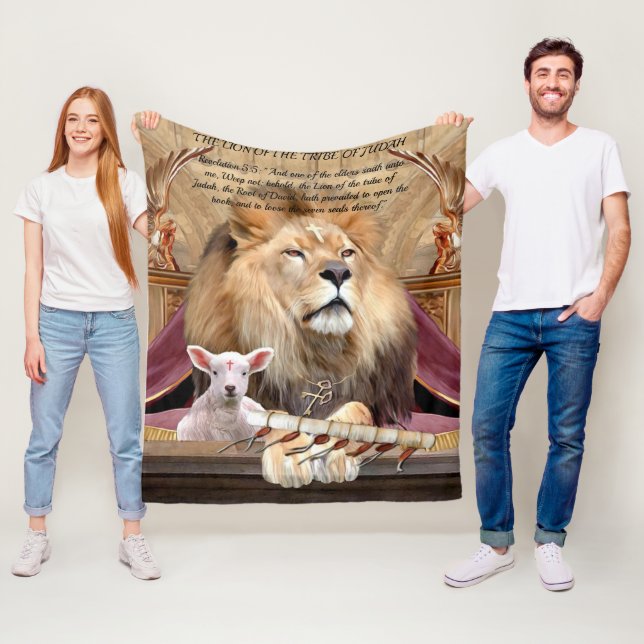 Lion of the tribe of Judah prayer blanket (In Situ)