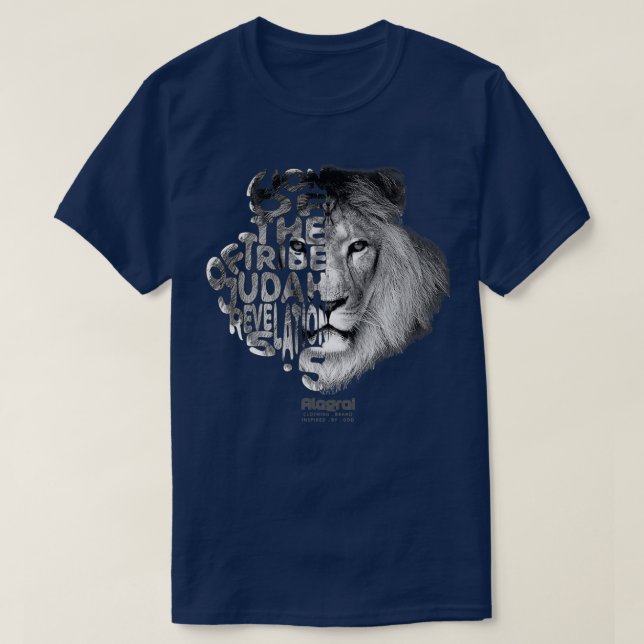 Lion of the tribe of Judah Revelation 5 T-Shirt (Design Front)