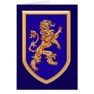 Lion on Blue Shield