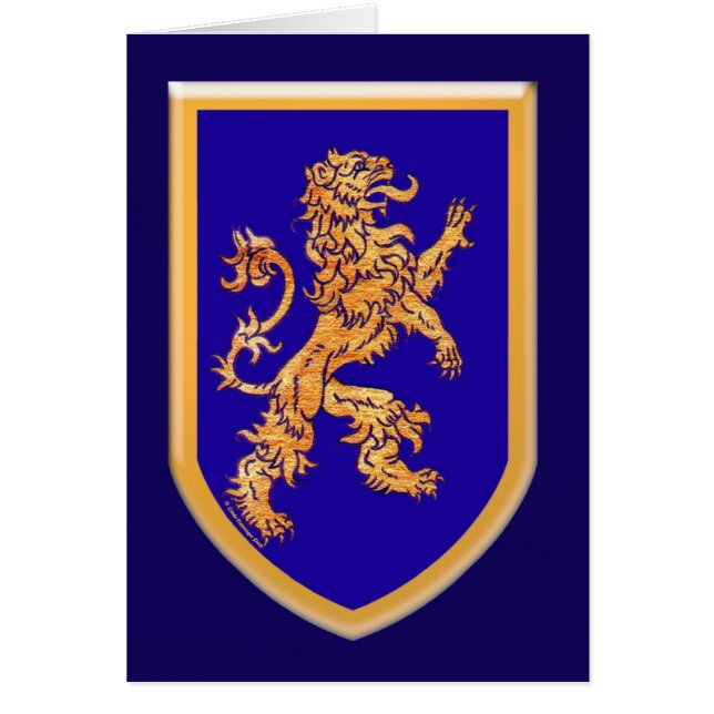 Lion on Blue Shield (Front)
