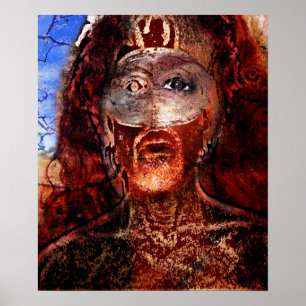 lion on fire poster