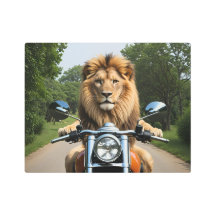Lion on Motorbike