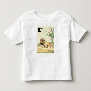 Lion on the Desert Savannah Alphabet Toddler T-shirt