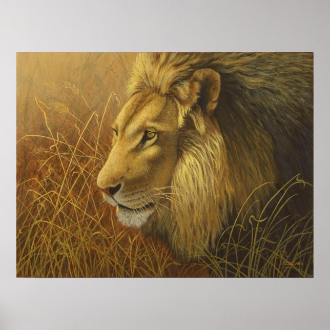 Lion Painting Poster (Front)