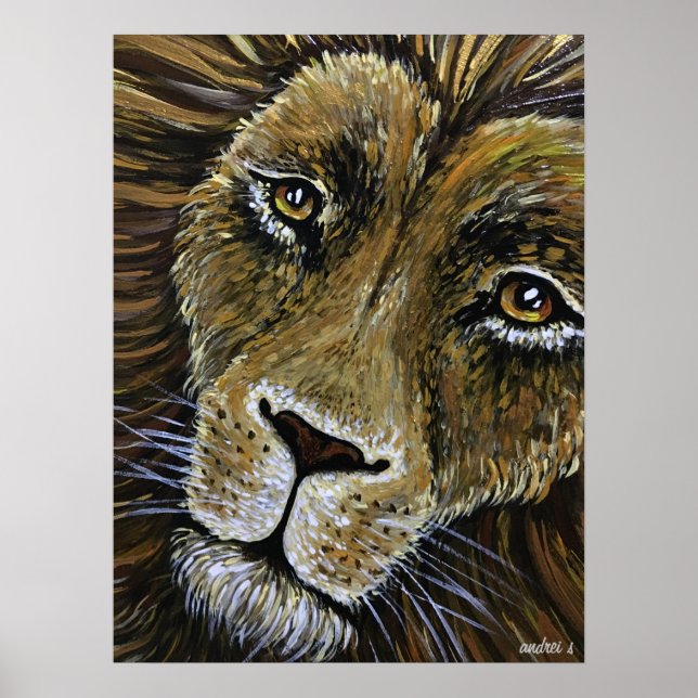 Lion Painting Print (Front)