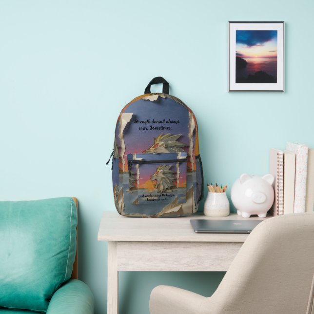 Lion Papercut Backpack (Insitu)
