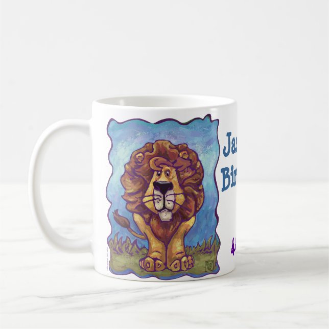Lion Party Centre Coffee Mug (Left)