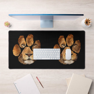 Lion Paw Print Animal Desk Mat