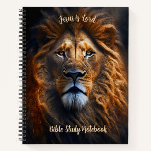 Lion Personalized Notebook Jesus Is Lord