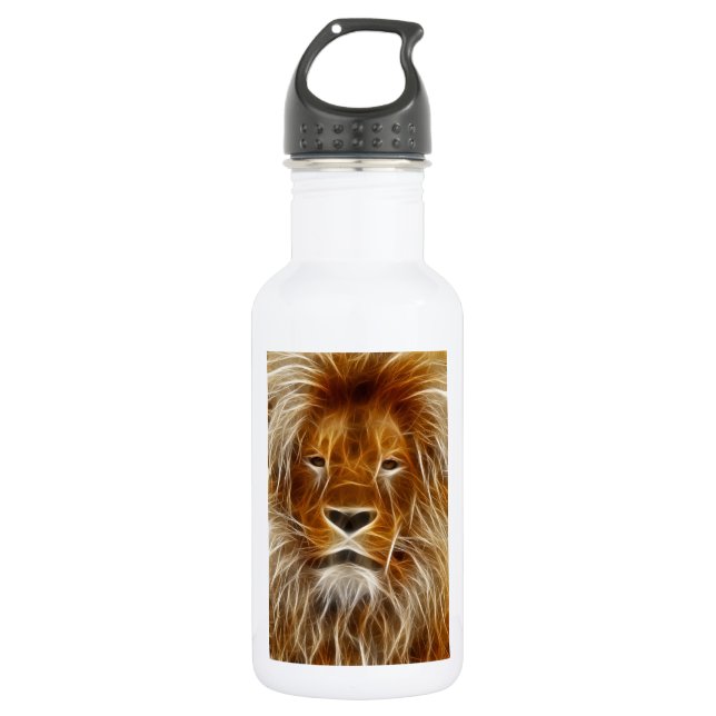 Lion Portrait 532 Ml Water Bottle (Front)