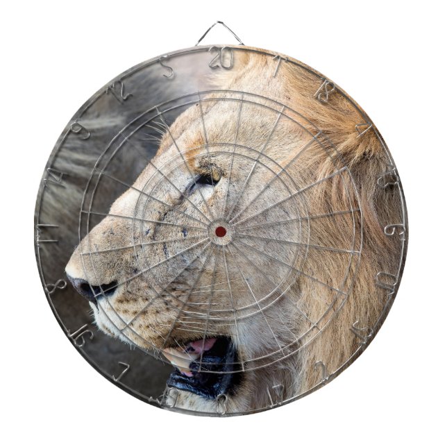 Lion Portrait Dartboard (Front)