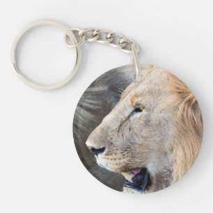 Lion Portrait Keychain