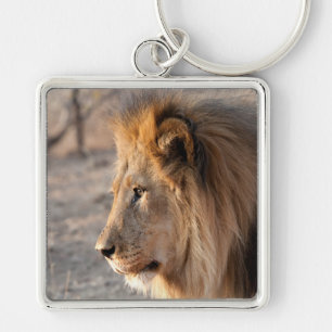 Lion Portrait Keychain