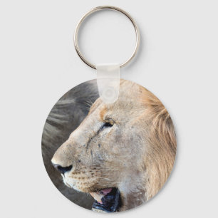 Lion Portrait Keychain
