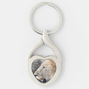 Lion Portrait Keychain